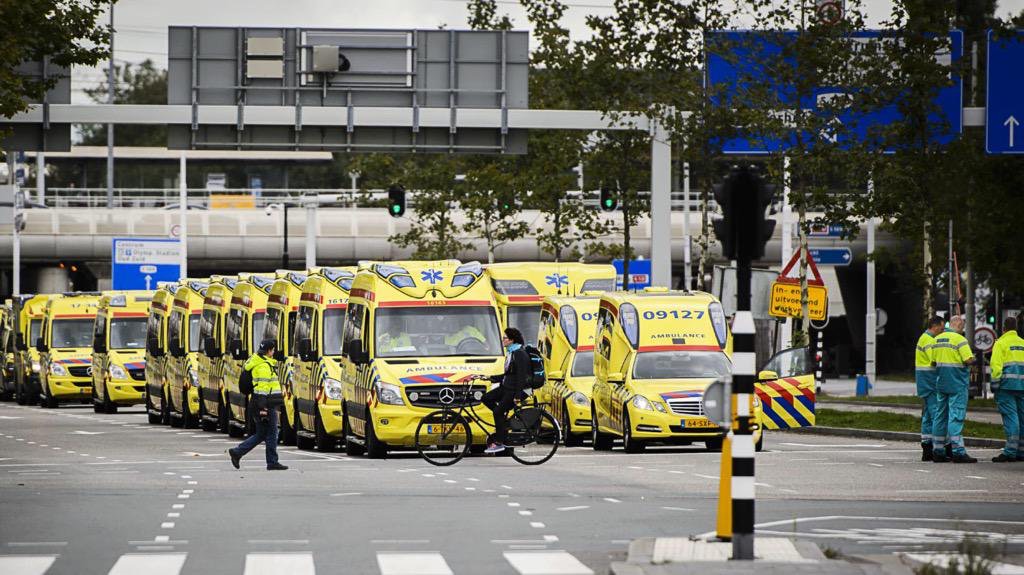 ambulancias evacuaicon VU Medical Center en Amsterdand1